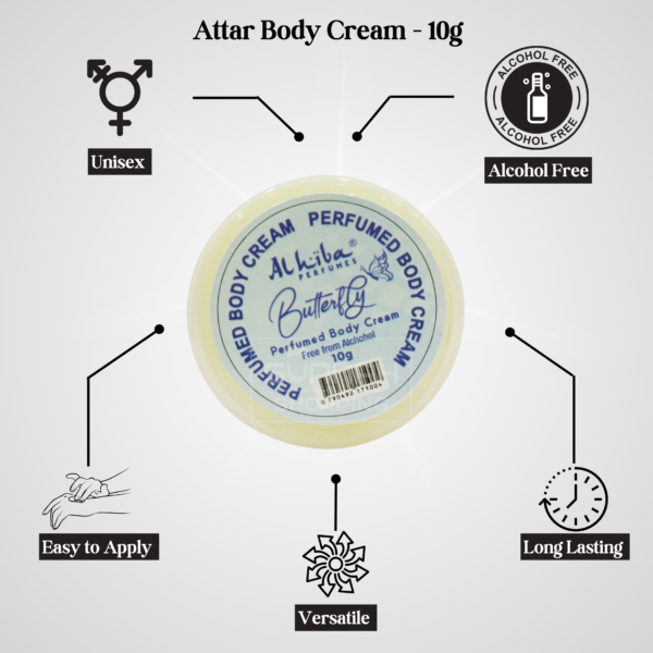 Butterfly Attar Body Cream - 10g