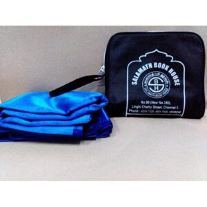 Jumbo travel prayer mat in blue colour with bag