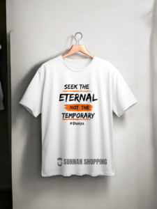 Seek The Eternal Round Neck Half Sleeve T-Shirts
