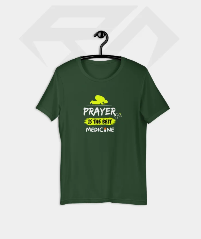Prayer Is The Best Medicine Round Neck Half Sleeve T-Shirts