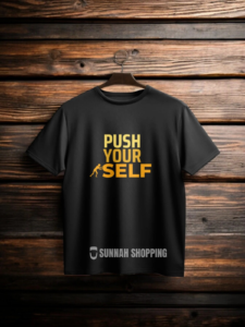 Push Yourself Round Neck Half Sleeve T-Shirts