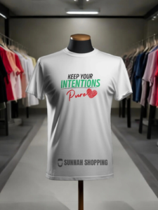 Keep Your Intentions Pure Round Neck Half Sleeve T-Shirts