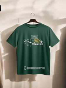 Trust His Timing Round Neck Half Sleeve T-Shirts