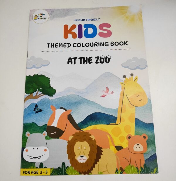 Kids Themed Colouring Book| At The Zoo