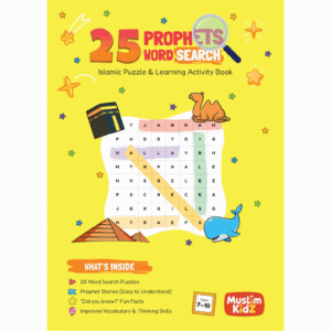 25 Prophets word search Islamic puzzle and learning activity book for Muslim children