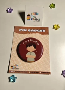 I'm a Muslim Pin Badge – Islamic Identity Badge for Boys