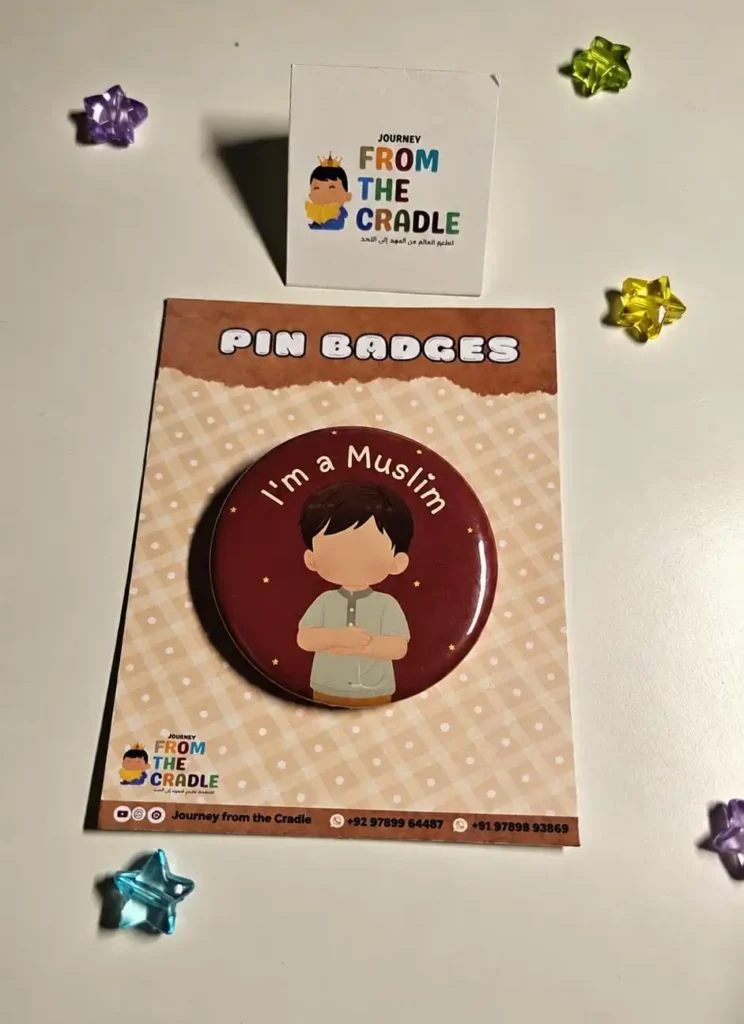 I'm a Muslim Pin Badge – Islamic Identity Badge for Boys