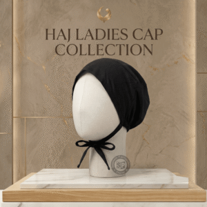 Ladies Hijab Cap with Belt – Tie-On Under-Scarf Cap for Muslim Women, Niqab & Hijab (Design 400)