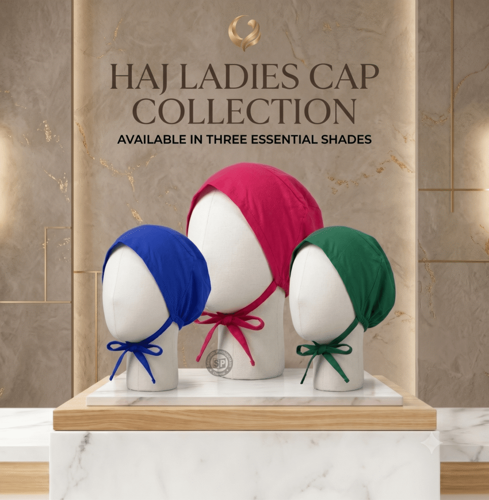Ladies Hijab Cap with Belt in Assorted Colours – Tie-On Under-Scarf Cap for Muslim Women