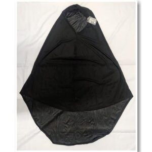 Makana Malai Stone Black Ladies Hijab Head Scarf – Size XL | Black Hijab with Stone Work for Muslim Women